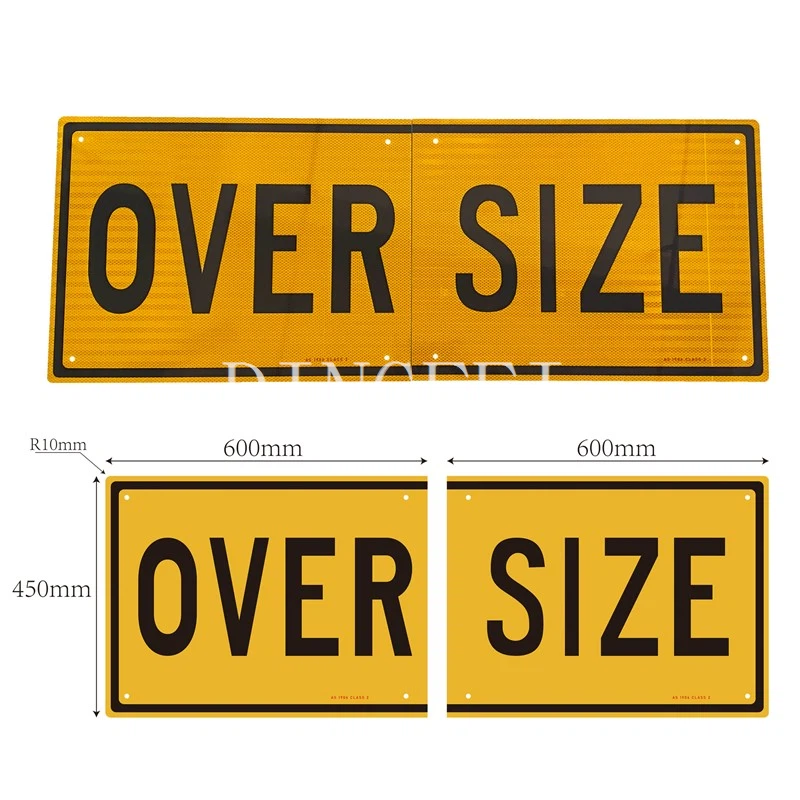 Reflective Oversize Truck Sign 9 Reflective Oversize Truck Sign 9