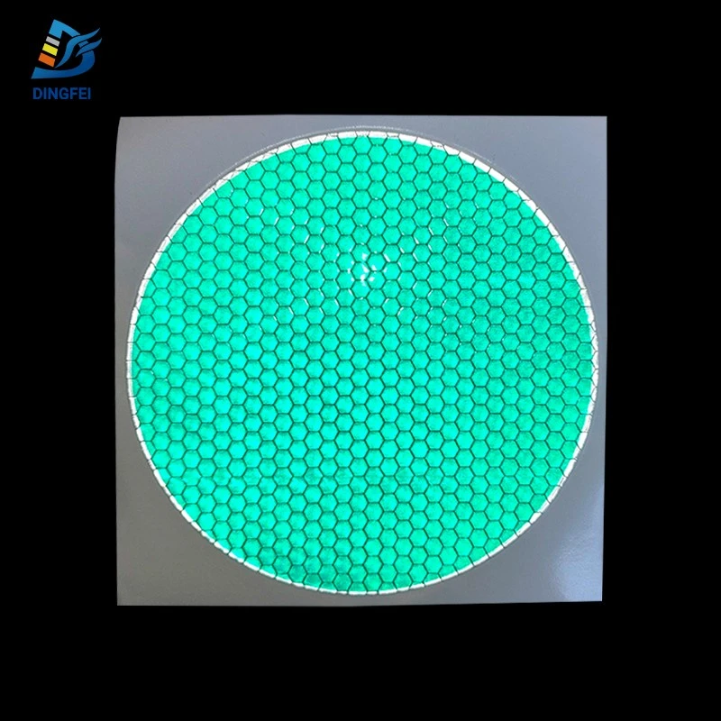 Honeycomb Vinyl Reflective Stop Go Sign Sticker for Traffic Handheld 32 Honeycomb Vinyl Reflective Stop Go Sign Sticker for Traffic Handheld 32