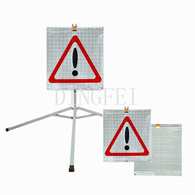 Warning Face PVC Provisional Traffic Sign